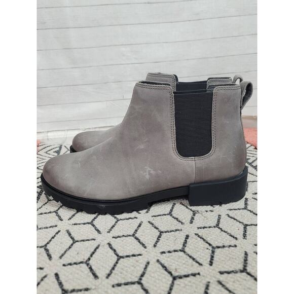 SOREL Emelie II Waterproof Chelsea Boot in Quarry, sz 9 - Picture 1 of 15